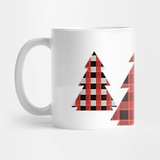 Buffalo Plaid Christmas Tree Design Mug